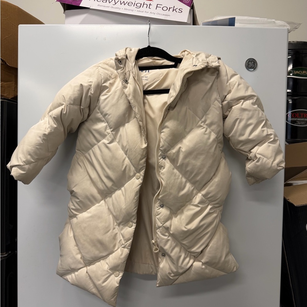 Zara Kids Beige Puffer Coat